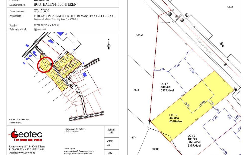 Verkaveling Houthof in Houthalen-Helchteren
