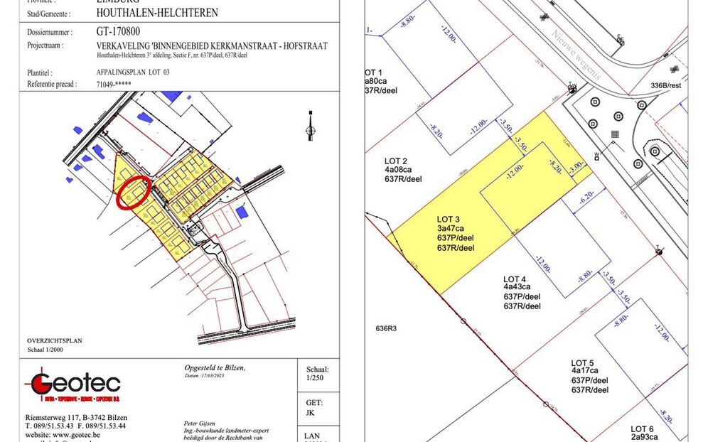 Verkaveling Houthof in Houthalen-Helchteren