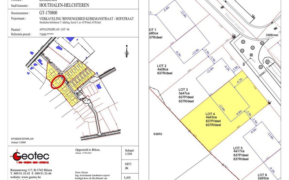 Verkaveling Houthof in Houthalen-Helchteren