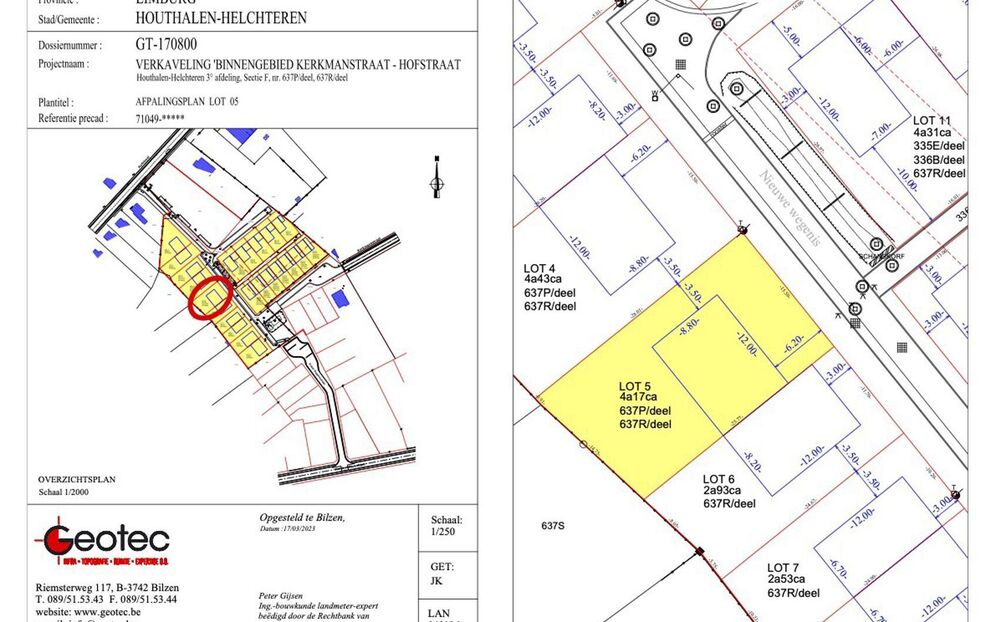 Verkaveling Houthof in Houthalen-Helchteren