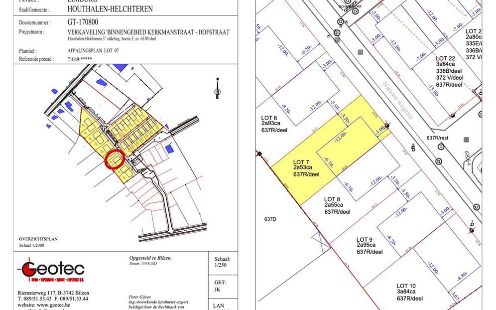 Verkaveling Houthof in Houthalen-Helchteren