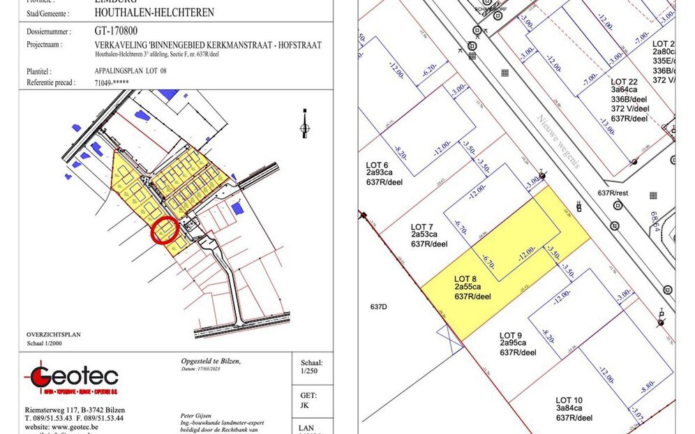 Verkaveling Houthof in Houthalen-Helchteren