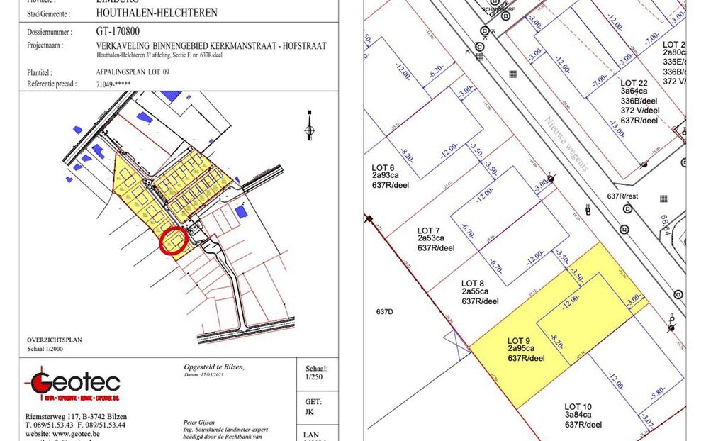Verkaveling Houthof in Houthalen-Helchteren