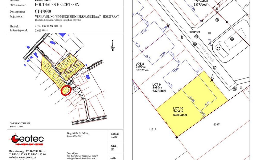 Verkaveling Houthof in Houthalen-Helchteren