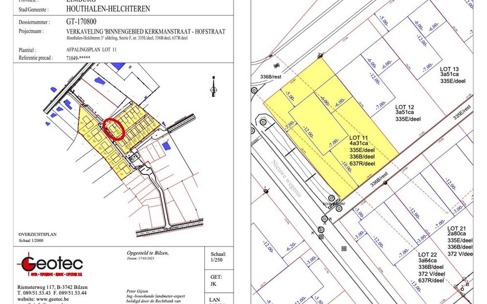 Verkaveling Houthof in Houthalen-Helchteren