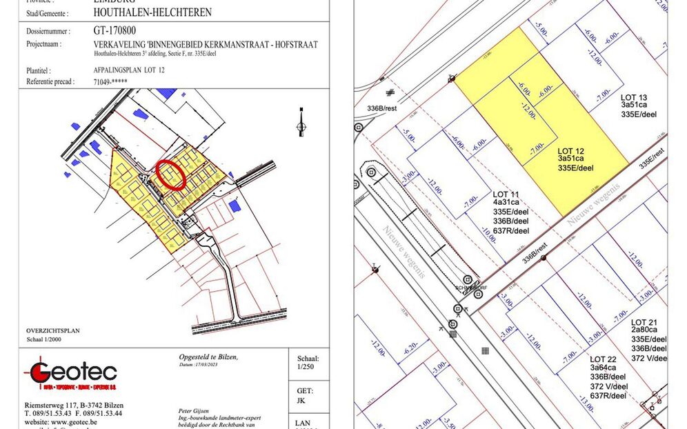 Verkaveling Houthof in Houthalen-Helchteren