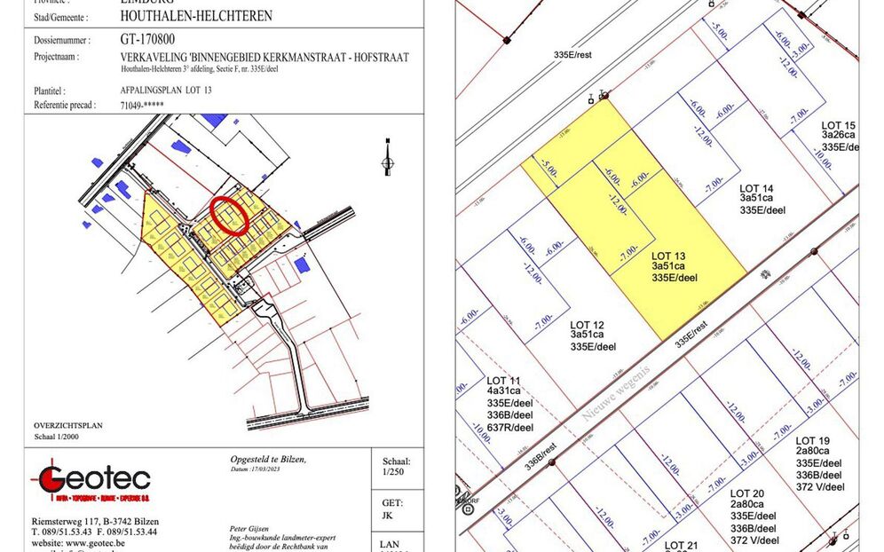 Verkaveling Houthof in Houthalen-Helchteren