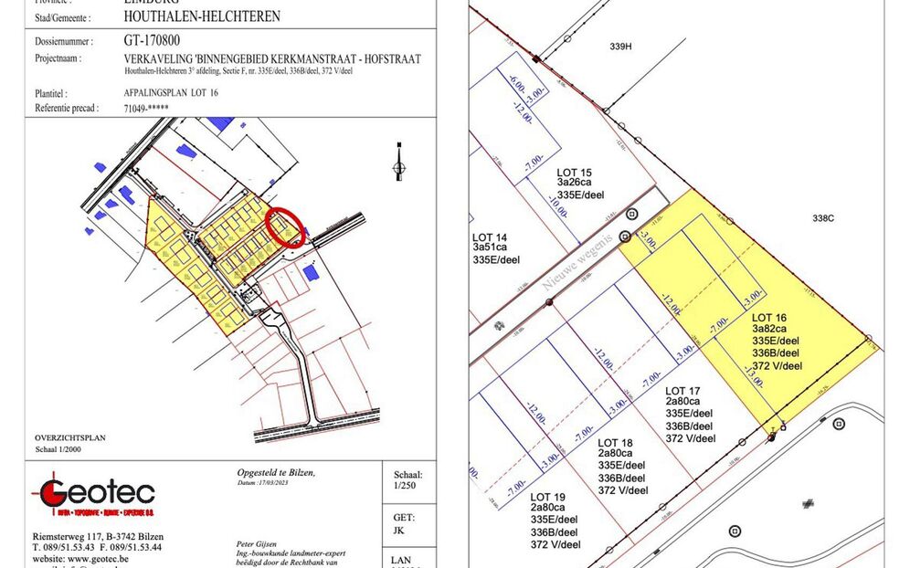 Verkaveling Houthof in Houthalen-Helchteren