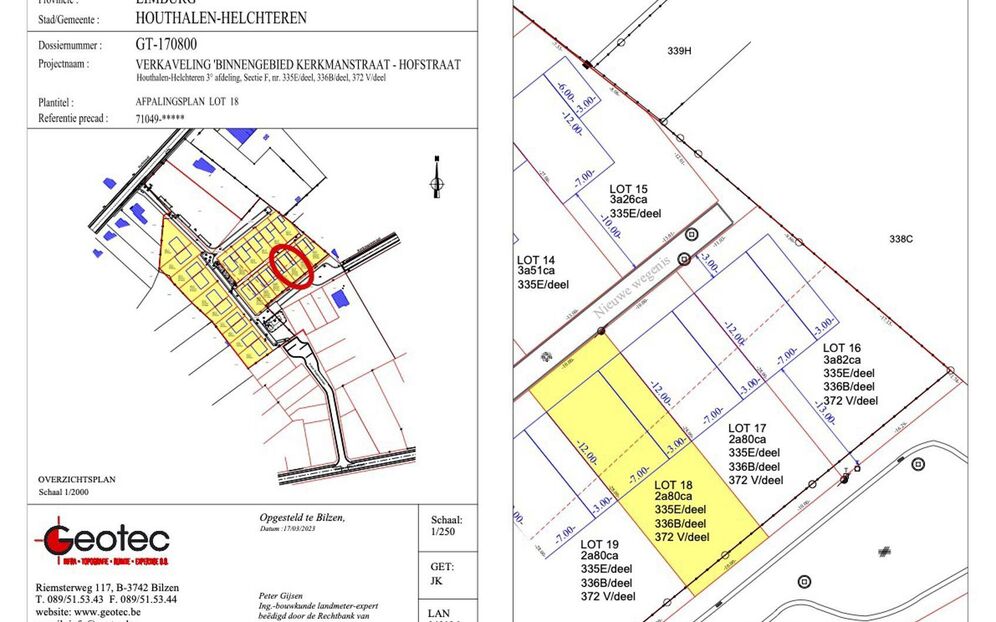 Verkaveling Houthof in Houthalen-Helchteren