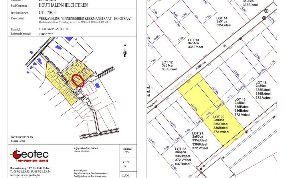 Verkaveling Houthof in Houthalen-Helchteren
