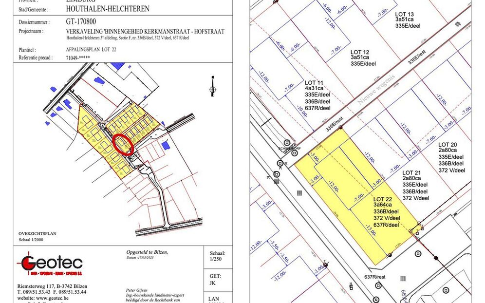 Verkaveling Houthof in Houthalen-Helchteren